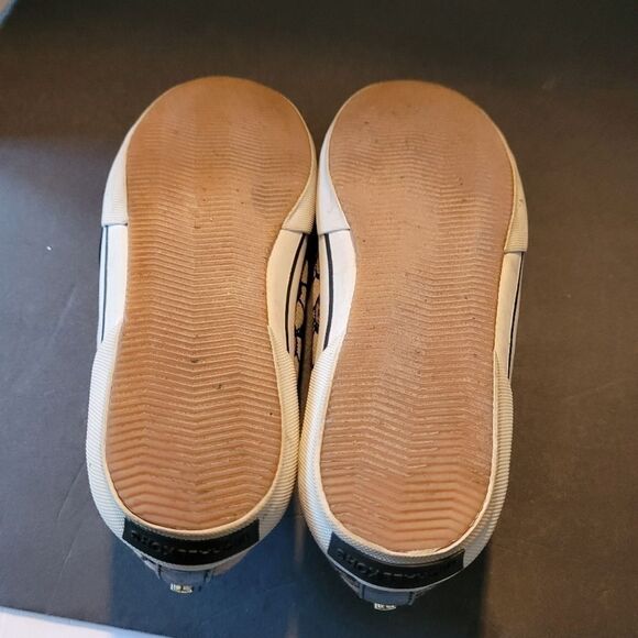 MICHAEL kors jet set signature logo size 9 Sneaker Canvas with Gold tone lace - Picture 4 of 12